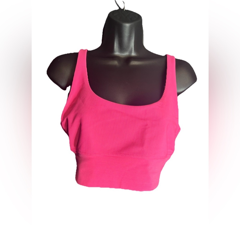 Beach Riot Fuchsia Ribbed Top - Picture 2 of 4